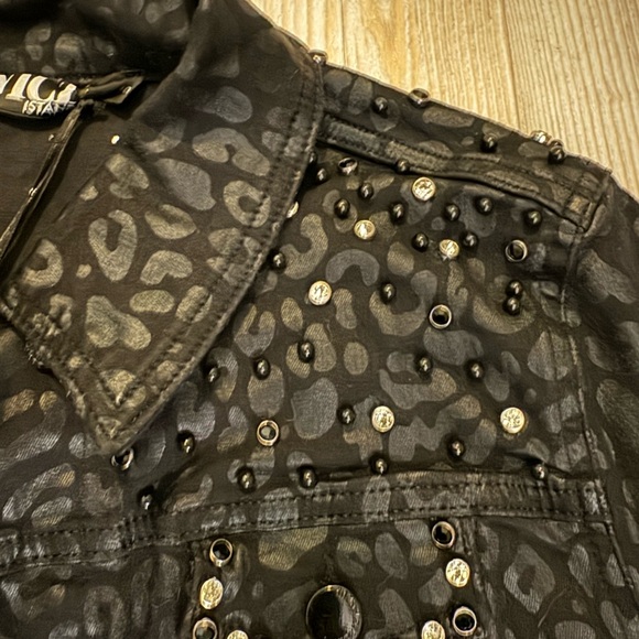 NWT Nice Istanbul Animal Print Coat with Rhinestones Size 40/M - Picture 7 of 7